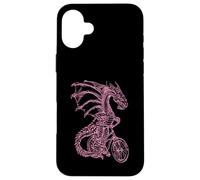 Carcasa para iPhone 16 Plus Dragon Cycling Bicycle - Bicicleta Divertida para Montar en Bicicleta