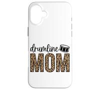 Carcasa para iPhone 16 Plus Drumline MOM - Banda de batería con Estampado de Leopardo y Guepardo para Madre