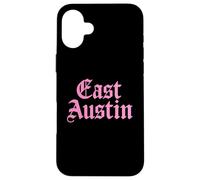 Carcasa para iPhone 16 Plus East Austin Texas 512 737 Activismo artístico Mexicano Americano Rosa