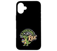 Carcasa para iPhone 16 Plus Eastersaurus Rex Funny T-Rex - Orejas de Conejo de Pascua para niños y niños