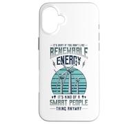 Carcasa para iPhone 16 Plus Ecologista de turbinas eólicas de energía renovable
