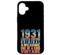 Carcasa para iPhone 16 Plus Edición Limitada, Vintage, Retro, año de Nacimiento 1931.