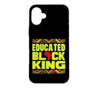 Carcasa para iPhone 16 Plus Educated Black King African Pride Empowerment Graphic
