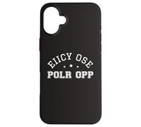 Carcasa para iPhone 16 Plus Eiicy Ose Polr OPP Argot Urbano Significado Oculto Mensaje Película