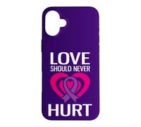 Carcasa para iPhone 16 Plus El Amor Nunca Debe herir el abuso narcisista Violencia doméstica