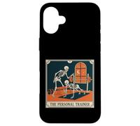 Carcasa para iPhone 16 Plus El Entrenador Personal Esqueleto Tarot Tarjeta Vintage Graphic