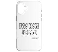 Carcasa para iPhone 16 Plus El fascismo es Mala Historia Lección Cita