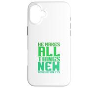 Carcasa para iPhone 16 Plus Él Hace Que Todas Las Cosas Sean Nuevas revelaciones 21:5
