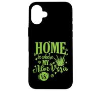 Carcasa para iPhone 16 Plus El hogar es Donde mi Aloe Vera es Medicinal Planta