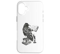 Carcasa para iPhone 16 Plus El Libro del Cuervo y tintero y Pluma Pluma Edgar Allan PoE Meme