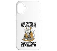 Carcasa para iPhone 16 Plus El Queso es mi Debilidad Funny Rata Meme Vintage Ratas Broma