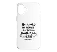 Carcasa para iPhone 16 Plus Él Sana Las heridas de Cada corazón Roto Cristiano
