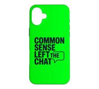 Carcasa para iPhone 16 Plus El Sentido común Antisocial dejó el Chat Anti Gente estúpida