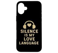 Carcasa para iPhone 16 Plus El Silencio es mi lenguaje de Amor
