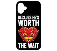 Carcasa para iPhone 16 Plus Él Vale la pena Esperar Marido Novio cárcel Prisionero preso
