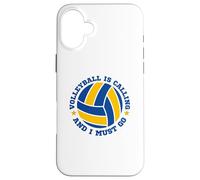 Carcasa para iPhone 16 Plus El Voleibol está Llamando y Debo IR Divertido Jugador Deportivo