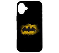 Carcasa para iPhone 16 Plus Emblema de Noche de héroe Amarillo con Logotipo de Batman