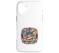 Carcasa para iPhone 16 Plus Emblema patriótico del Legado del Escudo del Valor