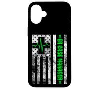 Carcasa para iPhone 16 Plus Emergency Department Case Management RN Nurse Case Manager