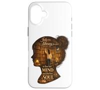 Carcasa para iPhone 16 Plus En la Biblioteca Ella va Pierde su Mente Encuentra su Alma Libros