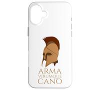 Carcasa para iPhone 16 Plus Eneida - Mitología Romana - Arma Virumque - Latín Clásico