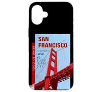Carcasa para iPhone 16 Plus Enjoy Wear Cool San Francisco Golden Gate Bridge Graphic