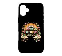 Carcasa para iPhone 16 Plus Ensenando Futuros Bilingües Profesor de Lengua Dual