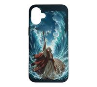 Carcasa para iPhone 16 Plus Epic Japanese Anime Christian Bible - Moses Parting The Sea