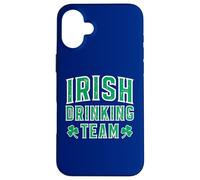 Carcasa para iPhone 16 Plus Equipo irlandés de Beber Bebida Divertida