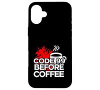 Carcasa para iPhone 16 Plus ER Nurse Code 99 Before Coffee Medical Humor