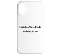 Carcasa para iPhone 16 Plus Errores Divertidos Probablemente cometidos por mí Humor Consciente de sí Mismo