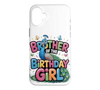 Carcasa para iPhone 16 Plus Es el cumpleaños de mi Hermano Pavo Real Bro Family Bday