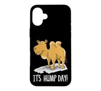 Carcasa para iPhone 16 Plus ¡Es el día de la Joroba! Divertido Camello Humpday Miércoles Meme Cita Broma