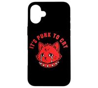 Carcasa para iPhone 16 Plus Es Punk Llorar lágrimas de Gato