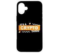 Carcasa para iPhone 16 Plus Es una Cosa criptográfica BTC Alt Coin Trader Blockchain Crypto
