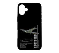 Carcasa para iPhone 16 Plus Especificaciones del Supermarine Spitfire, Caza de la RAF