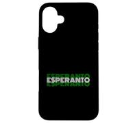 Carcasa para iPhone 16 Plus Esperanto - Diseño de Texto de lenguaje de Estilo Retro de los años 70