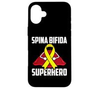 Carcasa para iPhone 16 Plus Espina Bífida Superhéroe Superviviente Guerrero Luchador