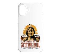 Carcasa para iPhone 16 Plus Espíritu del Toro Sentado Jefe Nativo Americano Lakota Sioux