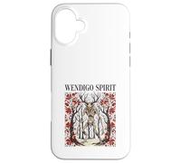 Carcasa para iPhone 16 Plus Espíritu Wendigo Críptido Terror Folklore Bosque