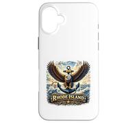 Carcasa para iPhone 16 Plus Estado del Patrimonio Marítimo de Rhode Island Eagle