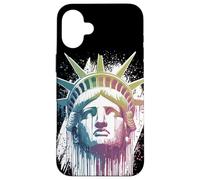 Carcasa para iPhone 16 Plus Estatua de la Libertad, EE.UU., Nueva York, Gotham, américa diseño