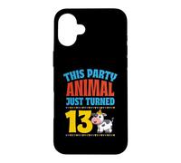 Carcasa para iPhone 16 Plus Este Animal de Fiesta Acaba de Cumplir 13 años con temática de Vaca