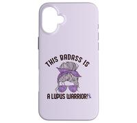 Carcasa para iPhone 16 Plus Este Badass ES UN Lupus Warrior Concienciación Mujer Meme EN LA Espalda