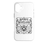 Carcasa para iPhone 16 Plus Etiqueta Spirit of Scotland Claymores Slàinte Mhath para Luces