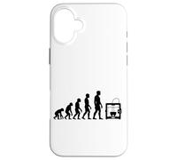 Carcasa para iPhone 16 Plus Evolución Humana Al Fabricante De Impresoras 3D Humor Amante