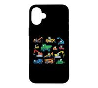 Carcasa para iPhone 16 Plus Excavadora Vehículos de Construcción Excavadora Niño