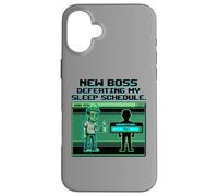 Carcasa para iPhone 16 Plus Expecting Dad Gamer New Boss Sleep Schedule