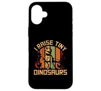 Carcasa para iPhone 16 Plus Familia de Fuentes I Raise Tiny Dinosaurs Chicken Lovers