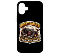 Carcasa para iPhone 16 Plus Fan de Honey Badger: The Ultimate Badass, Genial y Amante de los Animales